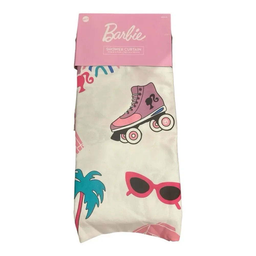 New Barbie Shower Curtain 72x72” Cloth Bathroom Accessories‎